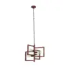 LEDTM® LOOP 00905 Μοντέρνο Κρεμαστό Φωτιστικό Οροφής με Ντουί 4 x E27 AC 220-240V IP20 - Χάλκινο - Μ52 x Π52 x Υ42cm - Image 3
