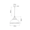 LEDTM® ANDY 01000 Μοντέρνο Κρεμαστό Φωτιστικό Οροφής με Ντουί 1 x E27 AC 220-240V IP20 - Μαύρο & Χρυσό - Μ35 x Π35 x Υ28cm - Image 5