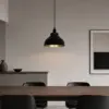 LEDTM® ANDY 01000 Μοντέρνο Κρεμαστό Φωτιστικό Οροφής με Ντουί 1 x E27 AC 220-240V IP20 - Μαύρο & Χρυσό - Μ35 x Π35 x Υ28cm - Image 6