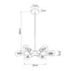 LEDTM® CONFOR 01036 Μοντέρνο Φωτιστικό Οροφής με Ντουί 6 x E27 AC 220-240V IP20 - Μαύρο - Μ26 x Π26 x Υ4cm - Image 5