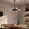 LEDTM® CONFOR 01036 Μοντέρνο Φωτιστικό Οροφής με Ντουί 6 x E27 AC 220-240V IP20 - Μαύρο - Μ26 x Π26 x Υ4cm - Image 6