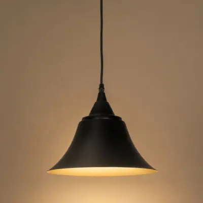 Alternative view of LEDTM® CLOCHER 01041 Vintage Κρεμαστό Φωτιστικό Οροφής με Ντουί 1 x E27 AC 220-240V IP20 - Μαύρο - Μ29 x Π29 x Υ34cm
