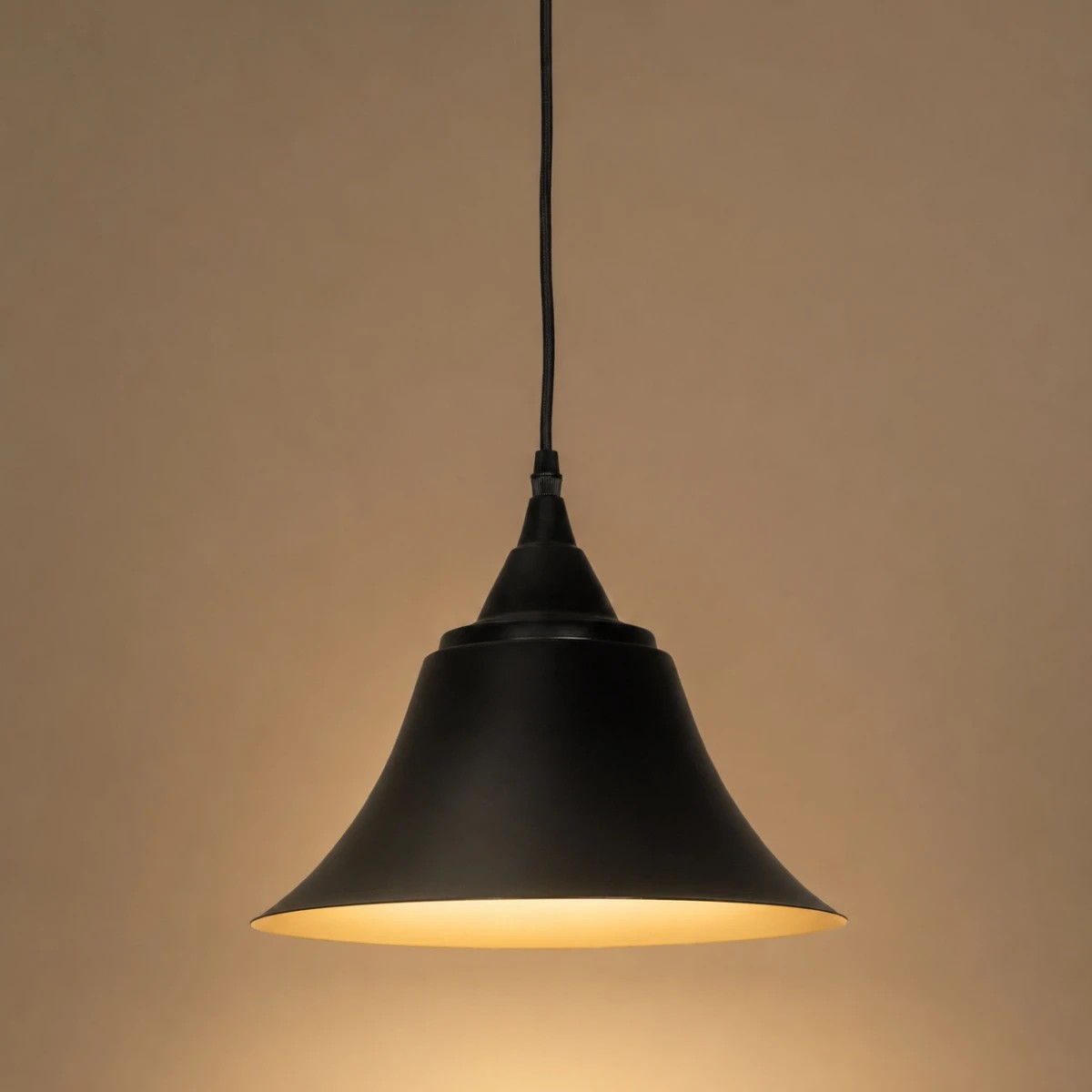 LEDTM® CLOCHER 01041 Vintage Κρεμαστό Φωτιστικό Οροφής με Ντουί 1 x E27 AC 220-240V IP20 - Μαύρο - Μ29 x Π29 x Υ34cm - Image 2