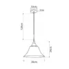 LEDTM® CLOCHER 01041 Vintage Κρεμαστό Φωτιστικό Οροφής με Ντουί 1 x E27 AC 220-240V IP20 - Μαύρο - Μ29 x Π29 x Υ34cm - Image 5