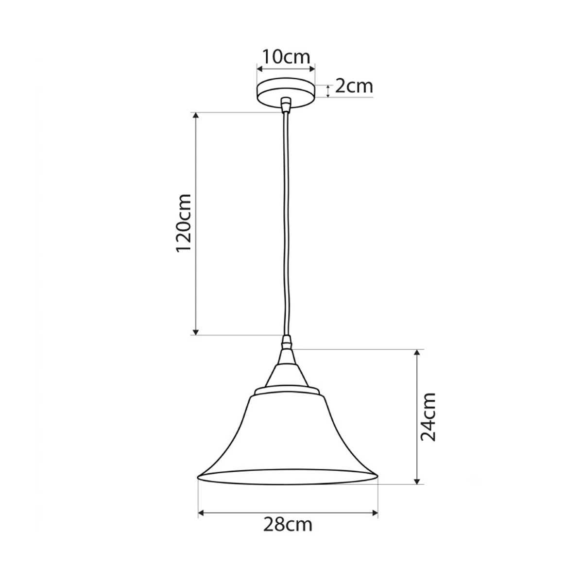 LEDTM® CLOCHER 01041 Vintage Κρεμαστό Φωτιστικό Οροφής με Ντουί 1 x E27 AC 220-240V IP20 - Μαύρο - Μ29 x Π29 x Υ34cm - Image 5