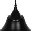 LEDTM® CLOCHER 01041 Vintage Κρεμαστό Φωτιστικό Οροφής με Ντουί 1 x E27 AC 220-240V IP20 - Μαύρο - Μ29 x Π29 x Υ34cm - Image 10