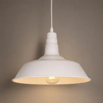 Alternative view of LEDTM® RAY 01043 Vintage Κρεμαστό Φωτιστικό Οροφής με Ντουί 1 x E27 AC 220-240V IP20 - Λευκό - Μ36 x Π36 x Υ25cm