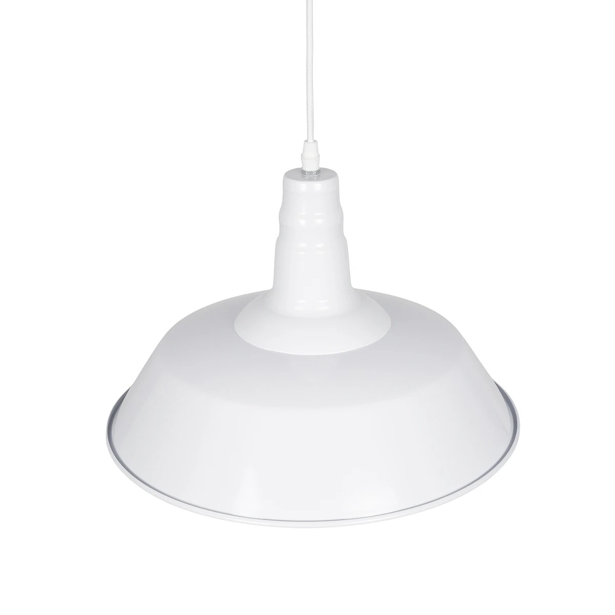 LEDTM® RAY 01043 Vintage Κρεμαστό Φωτιστικό Οροφής με Ντουί 1 x E27 AC 220-240V IP20 - Λευκό - Μ36 x Π36 x Υ25cm - Image 8
