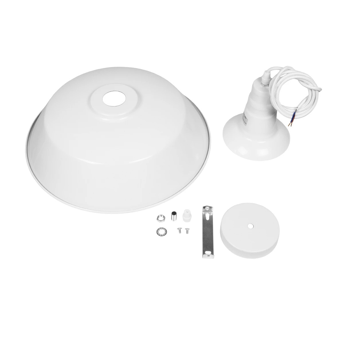 LEDTM® RAY 01043 Vintage Κρεμαστό Φωτιστικό Οροφής με Ντουί 1 x E27 AC 220-240V IP20 - Λευκό - Μ36 x Π36 x Υ25cm - Image 12