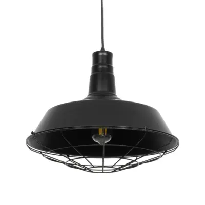 LEDTM® RAY 01048 Vintage Κρεμαστό Φωτιστικό Οροφής με Ντουί 1 x E27 AC 220-240V IP20 - Μαύρο - Μ46 x Π46 x Υ39cm