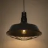 LEDTM® RAY 01048 Vintage Κρεμαστό Φωτιστικό Οροφής με Ντουί 1 x E27 AC 220-240V IP20 - Μαύρο - Μ46 x Π46 x Υ39cm - Image 2