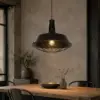 LEDTM® RAY 01048 Vintage Κρεμαστό Φωτιστικό Οροφής με Ντουί 1 x E27 AC 220-240V IP20 - Μαύρο - Μ46 x Π46 x Υ39cm - Image 6