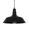 LEDTM® RAY 01049 Vintage Κρεμαστό Φωτιστικό Οροφής με Ντουί 1 x E27 AC 220-240V IP20 - Μαύρο - Μ36 x Π36 x Υ25cm