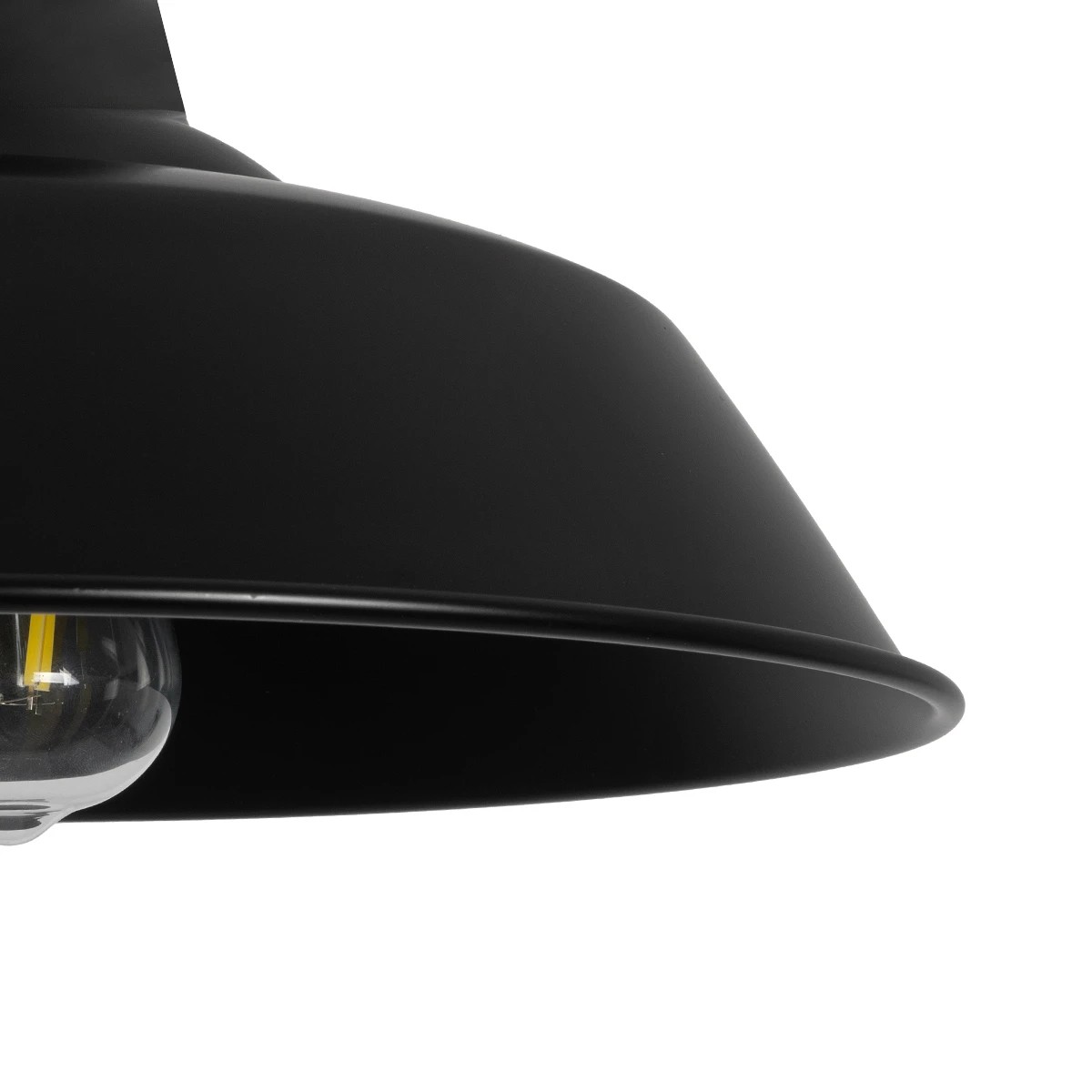 LEDTM® RAY 01049 Vintage Κρεμαστό Φωτιστικό Οροφής με Ντουί 1 x E27 AC 220-240V IP20 - Μαύρο - Μ36 x Π36 x Υ25cm - Image 4