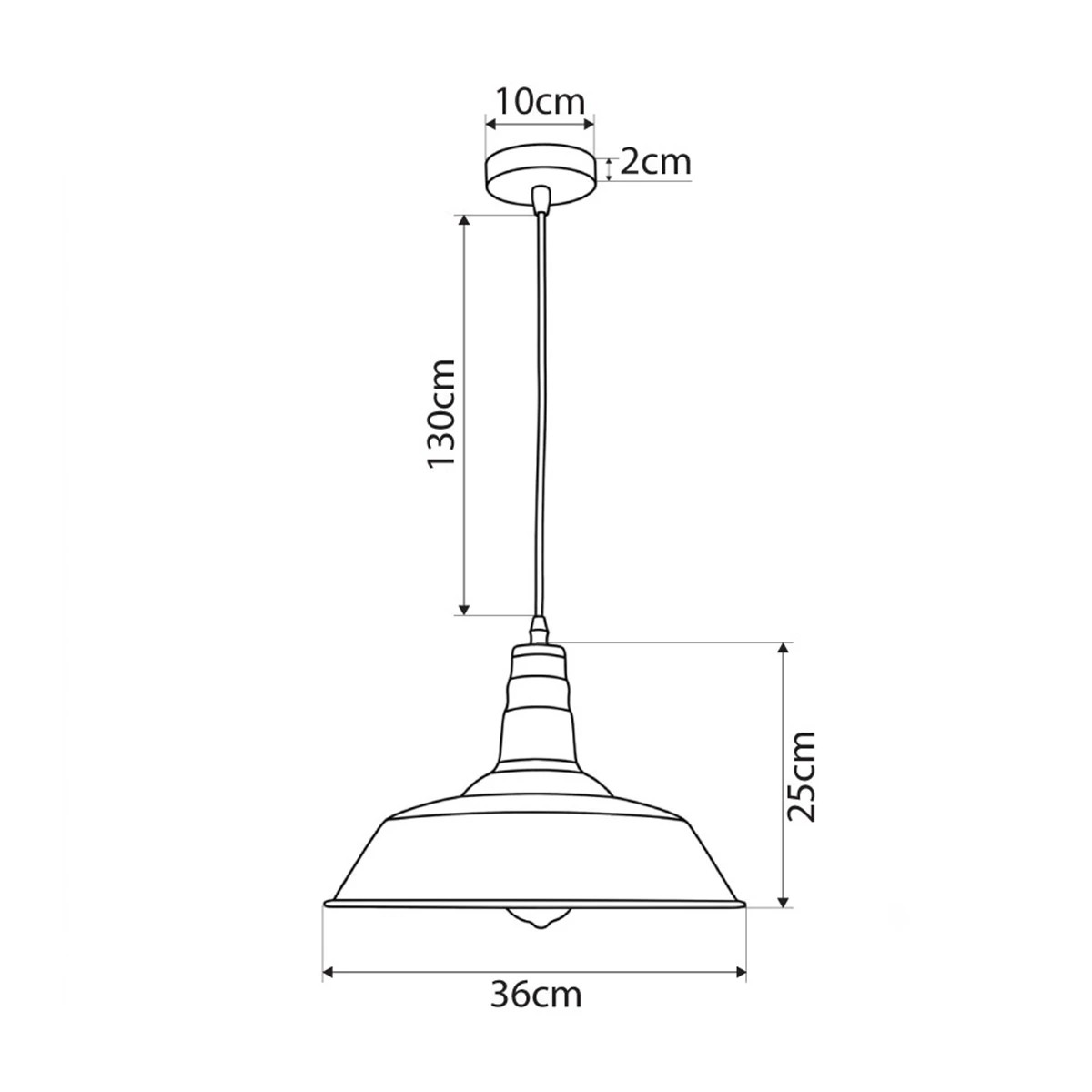LEDTM® RAY 01049 Vintage Κρεμαστό Φωτιστικό Οροφής με Ντουί 1 x E27 AC 220-240V IP20 - Μαύρο - Μ36 x Π36 x Υ25cm - Image 5