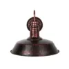 LEDTM® RAY 01052 Vintage Φωτιστικό Τοίχου - Απλίκα με Ντουί 1 x E27 AC 220-240V IP20 - Χάλκινο Εφέ Σκουριάς - Μ35 x Π40 x Υ32cm - Image 3