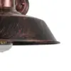 LEDTM® RAY 01052 Vintage Φωτιστικό Τοίχου - Απλίκα με Ντουί 1 x E27 AC 220-240V IP20 - Χάλκινο Εφέ Σκουριάς - Μ35 x Π40 x Υ32cm - Image 4