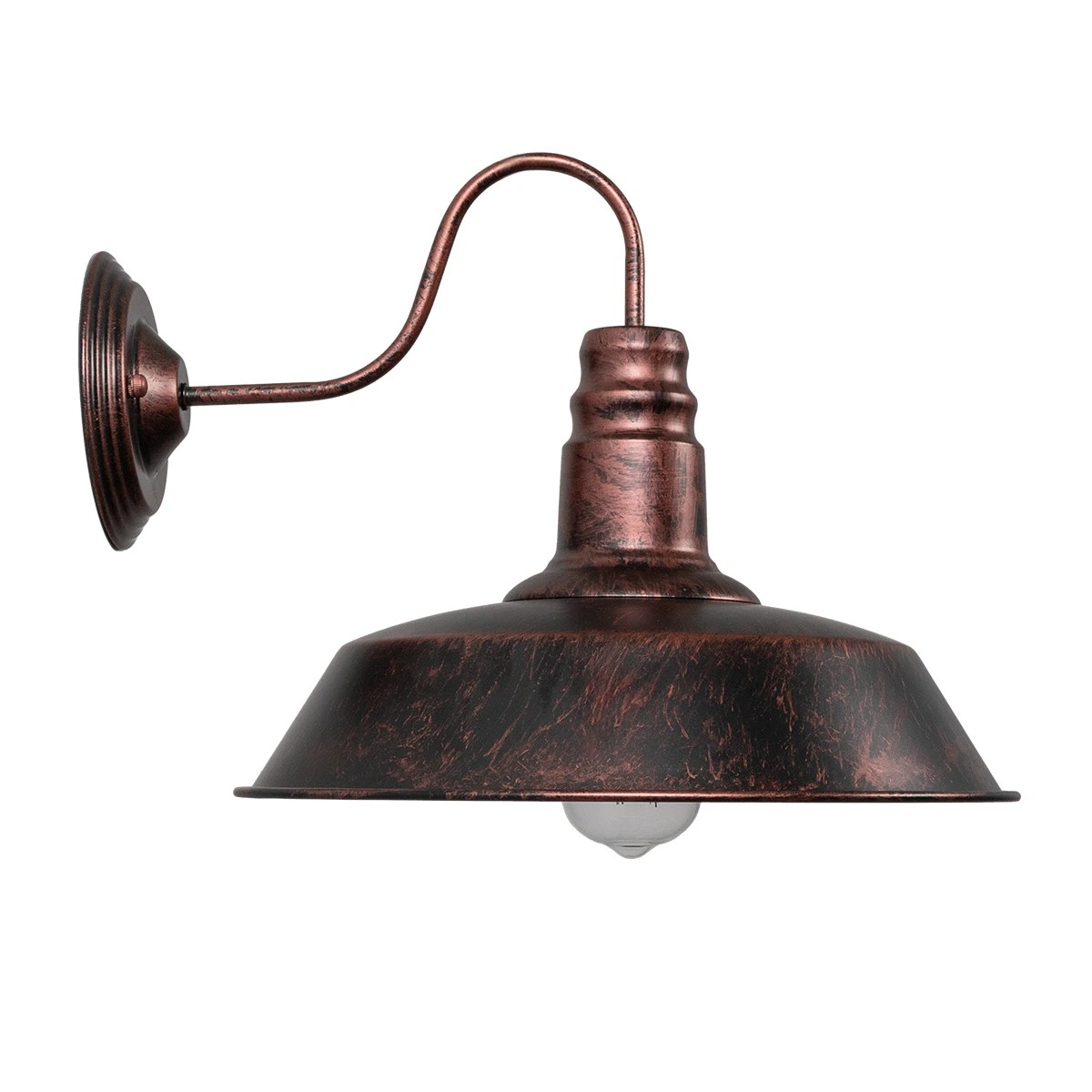 LEDTM® RAY 01052 Vintage Φωτιστικό Τοίχου - Απλίκα με Ντουί 1 x E27 AC 220-240V IP20 - Χάλκινο Εφέ Σκουριάς - Μ35 x Π40 x Υ32cm - Image 7