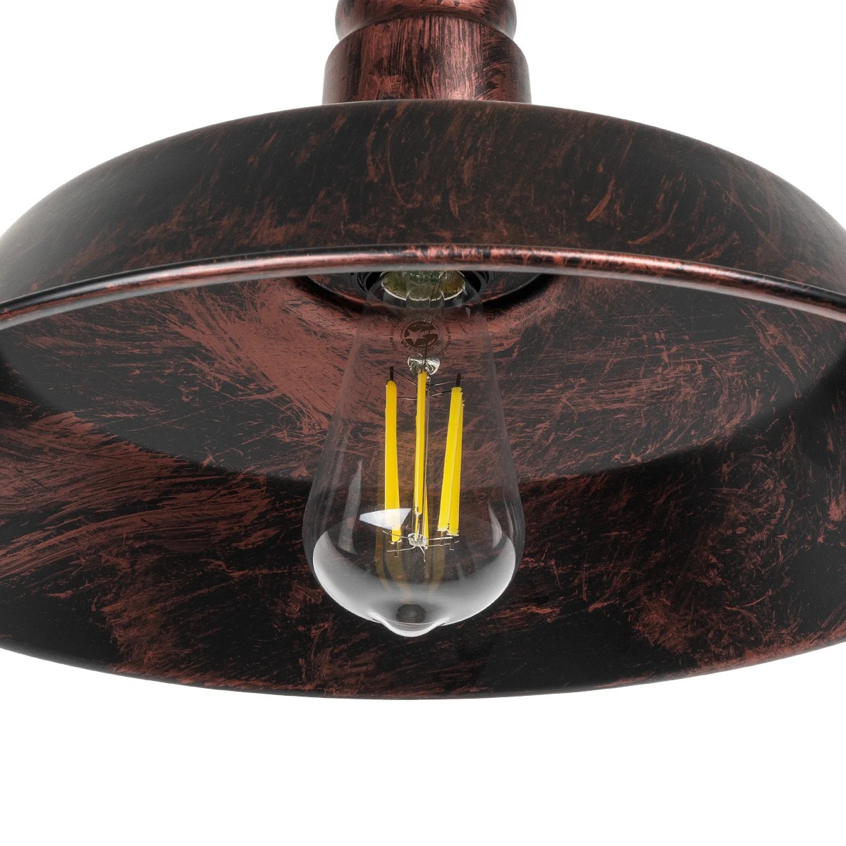 LEDTM® RAY 01052 Vintage Φωτιστικό Τοίχου - Απλίκα με Ντουί 1 x E27 AC 220-240V IP20 - Χάλκινο Εφέ Σκουριάς - Μ35 x Π40 x Υ32cm - Image 8
