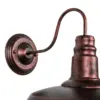 LEDTM® RAY 01052 Vintage Φωτιστικό Τοίχου - Απλίκα με Ντουί 1 x E27 AC 220-240V IP20 - Χάλκινο Εφέ Σκουριάς - Μ35 x Π40 x Υ32cm - Image 9