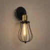 LEDTM® CATEL 01056 Vintage Φωτιστικό Τοίχου - Απλίκα με Ντουί 1 x E27 AC 220-240V IP20 - Μαύρο & Χρυσό - Μ12 x 15 x Υ32cm - Image 2