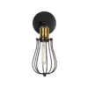 LEDTM® CATEL 01056 Vintage Φωτιστικό Τοίχου - Απλίκα με Ντουί 1 x E27 AC 220-240V IP20 - Μαύρο & Χρυσό - Μ12 x 15 x Υ32cm - Image 3