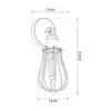 LEDTM® CATEL 01056 Vintage Φωτιστικό Τοίχου - Απλίκα με Ντουί 1 x E27 AC 220-240V IP20 - Μαύρο & Χρυσό - Μ12 x 15 x Υ32cm - Image 5