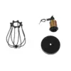 LEDTM® CATEL 01056 Vintage Φωτιστικό Τοίχου - Απλίκα με Ντουί 1 x E27 AC 220-240V IP20 - Μαύρο & Χρυσό - Μ12 x 15 x Υ32cm - Image 8