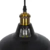 LEDTM® ANER 01073 Vintage Κρεμαστό Φωτιστικό Οροφής με Ντουί 1 x E27 AC 220-240V IP20 - Μαύρο & Χρυσό - Μ27.5 x Π27.5 x Υ19cm - Image 10