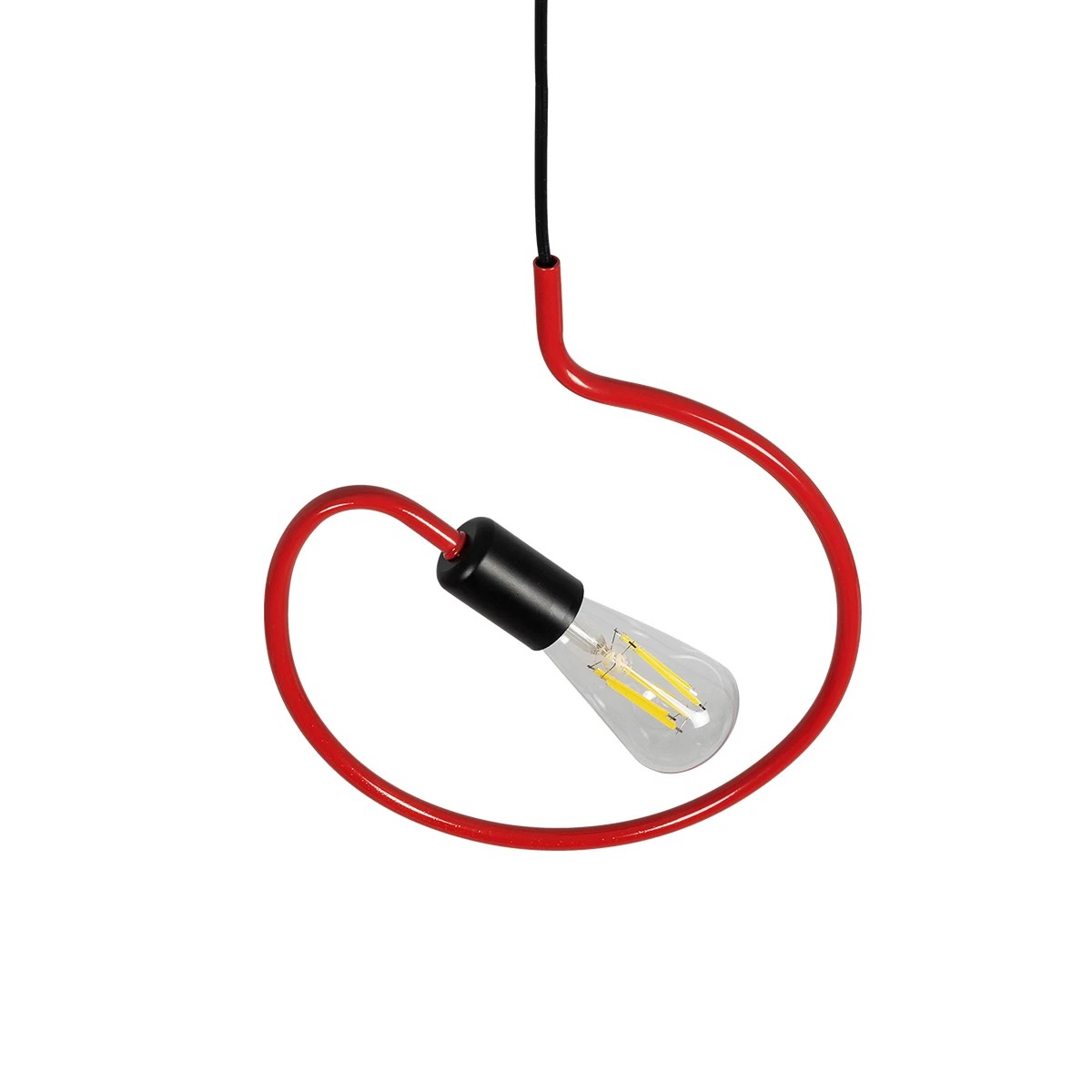 LEDTM® LIBBY 01095-1 Παιδικό Κρεμαστό Φωτιστικό Οροφής με Ντουί 1 x E27 AC 220-240V IP20 - Κόκκινο - Μ28 x Π4 x Υ34cm - Image 9