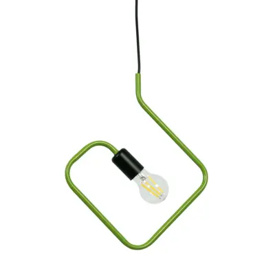 LEDTM® LIBBY 01096-1 Παιδικό Κρεμαστό Φωτιστικό Οροφής με Ντουί 1 x E27 AC 220-240V IP20 - Πράσινο & Μαύρο - Μ31 x Π4 x Υ37.5cm