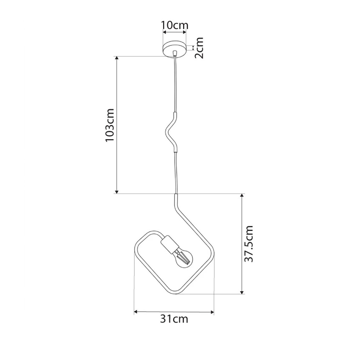 LEDTM® LIBBY 01096-1 Παιδικό Κρεμαστό Φωτιστικό Οροφής με Ντουί 1 x E27 AC 220-240V IP20 - Πράσινο & Μαύρο - Μ31 x Π4 x Υ37.5cm - Image 5