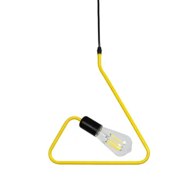 LEDTM® LIBBY 01097-1 Παιδικό Κρεμαστό Φωτιστικό Οροφής με Ντουί 1 x E27 AC 220-240V IP20 - Κίτρινο - Μ30 x Π4 x Υ32cm