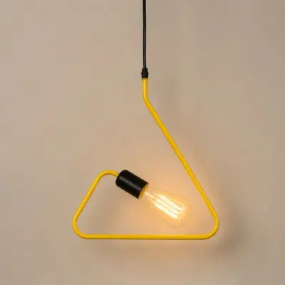 Alternative view of LEDTM® LIBBY 01097-1 Παιδικό Κρεμαστό Φωτιστικό Οροφής με Ντουί 1 x E27 AC 220-240V IP20 - Κίτρινο - Μ30 x Π4 x Υ32cm