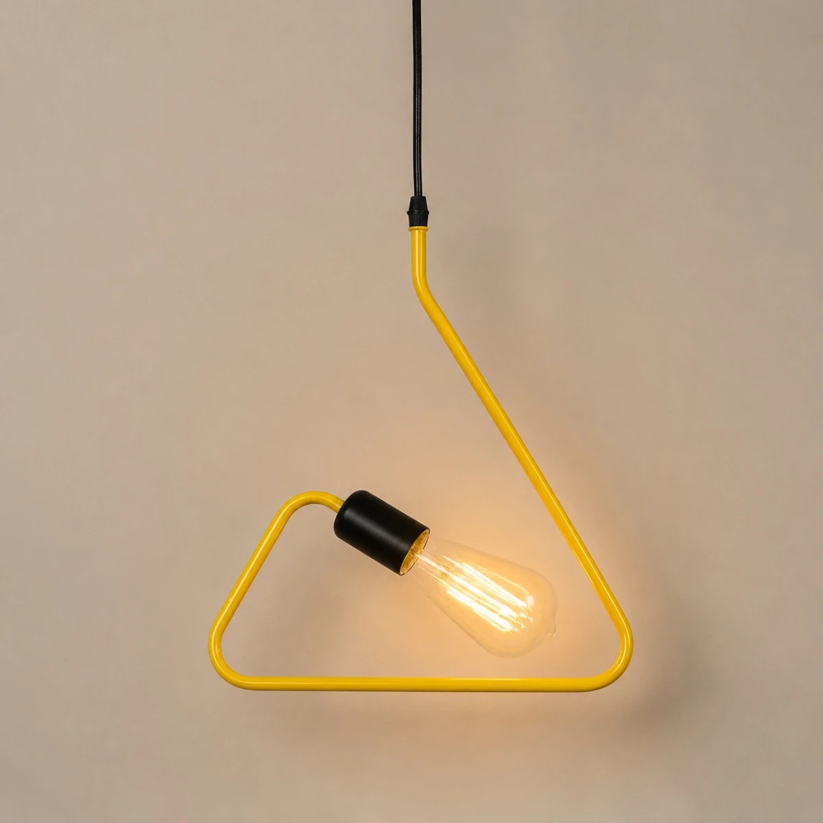 LEDTM® LIBBY 01097-1 Παιδικό Κρεμαστό Φωτιστικό Οροφής με Ντουί 1 x E27 AC 220-240V IP20 - Κίτρινο - Μ30 x Π4 x Υ32cm - Image 2