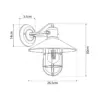 LEDTM® CELL 01118 Vintage Φωτιστικό Τοίχου - Απλίκα με Ντουί 1 x E27 AC 220-240V IP20 - Μαύρο - Μ26.5 x Π32 x Υ30cm - Image 5