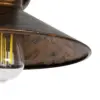 LEDTM® VINSA 01136 Boho Φωτιστικό Τοίχου - Απλίκα με Ντουί 1 x E27 AC 220-240V IP20 - Χάλκινο & Μπεζ - Μ26 x Π40 x Υ28cm - Image 4