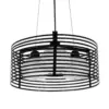 LEDTM® KEVIA 01150 Μοντέρνο Κρεμαστό Φωτιστικό Οροφής με Ντουί 3 x E27 AC 220-240V IP20 - Μαύρο & Λευκό - Μ40 x Π40 x Υ22cm