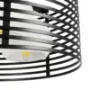 LEDTM® KEVIA 01150 Μοντέρνο Κρεμαστό Φωτιστικό Οροφής με Ντουί 3 x E27 AC 220-240V IP20 - Μαύρο & Λευκό - Μ40 x Π40 x Υ22cm - Image 4
