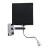 LEDTM® ELEGANT 01494 Μοντέρνο Φωτιστικό Τοίχου - Απλίκα Ξενοδοχείου Reading Light με Ντουί 1 x E27 LED 3W 270lm 36° AC 220-240V IP20 Θερμό Λευκό 2700K - CREE XPE Chip - Ασημί & Μαύρο - Μ17 x Π21 x Υ43cm - 2 Χρόνια Εγγύηση - Image 3