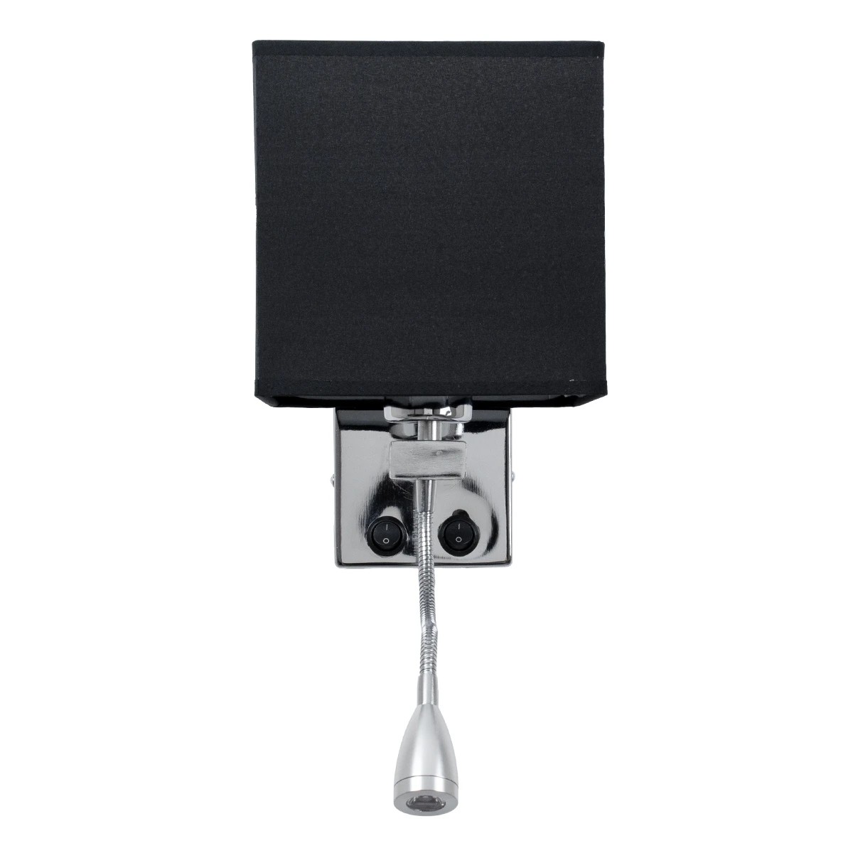 LEDTM® ELEGANT 01494 Μοντέρνο Φωτιστικό Τοίχου - Απλίκα Ξενοδοχείου Reading Light με Ντουί 1 x E27 LED 3W 270lm 36° AC 220-240V IP20 Θερμό Λευκό 2700K - CREE XPE Chip - Ασημί & Μαύρο - Μ17 x Π21 x Υ43cm - 2 Χρόνια Εγγύηση - Image 4
