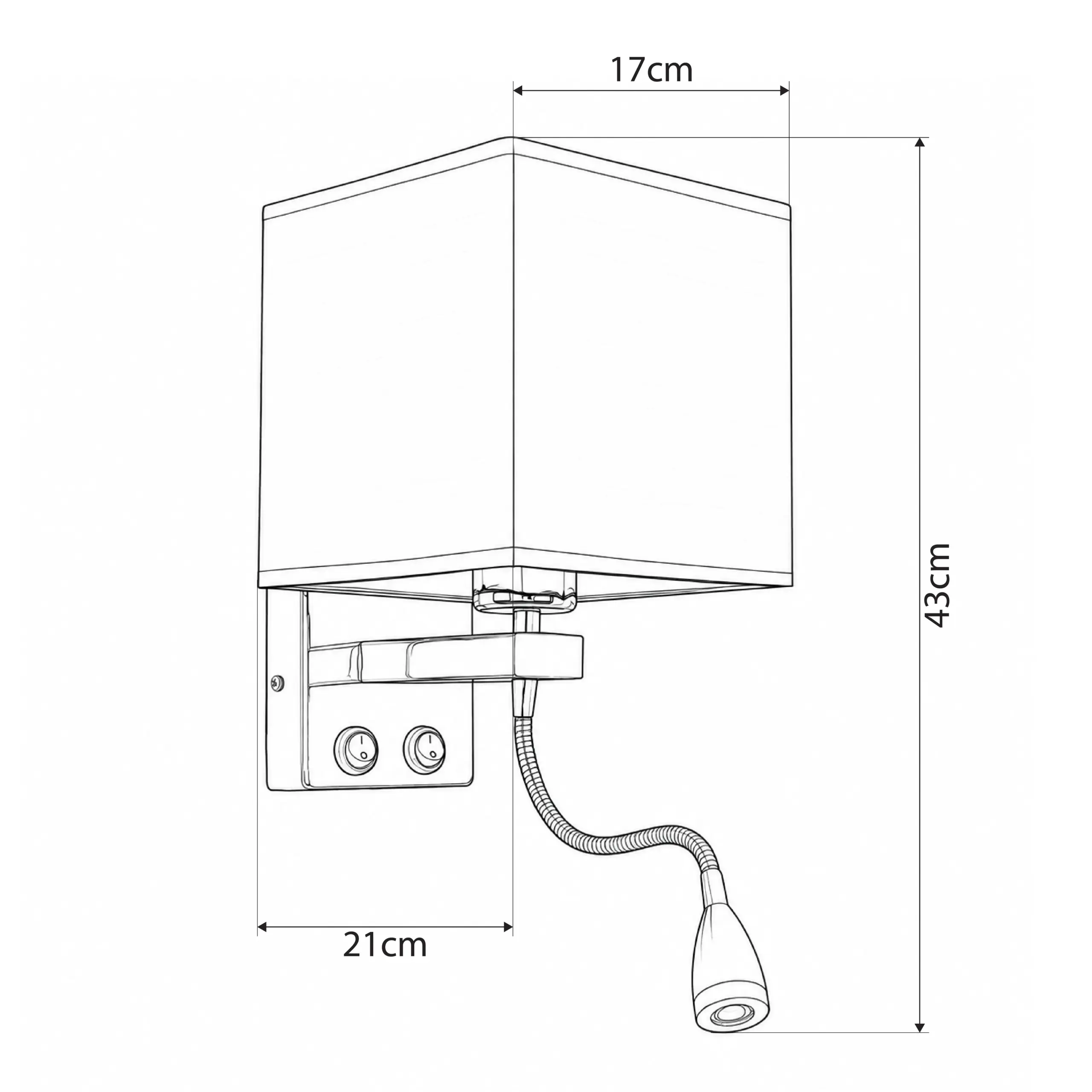 LEDTM® ELEGANT 01494 Μοντέρνο Φωτιστικό Τοίχου - Απλίκα Ξενοδοχείου Reading Light με Ντουί 1 x E27 LED 3W 270lm 36° AC 220-240V IP20 Θερμό Λευκό 2700K - CREE XPE Chip - Ασημί & Μαύρο - Μ17 x Π21 x Υ43cm - 2 Χρόνια Εγγύηση - Image 5