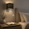 LEDTM® ELEGANT 01494 Μοντέρνο Φωτιστικό Τοίχου - Απλίκα Ξενοδοχείου Reading Light με Ντουί 1 x E27 LED 3W 270lm 36° AC 220-240V IP20 Θερμό Λευκό 2700K - CREE XPE Chip - Ασημί & Μαύρο - Μ17 x Π21 x Υ43cm - 2 Χρόνια Εγγύηση - Image 6