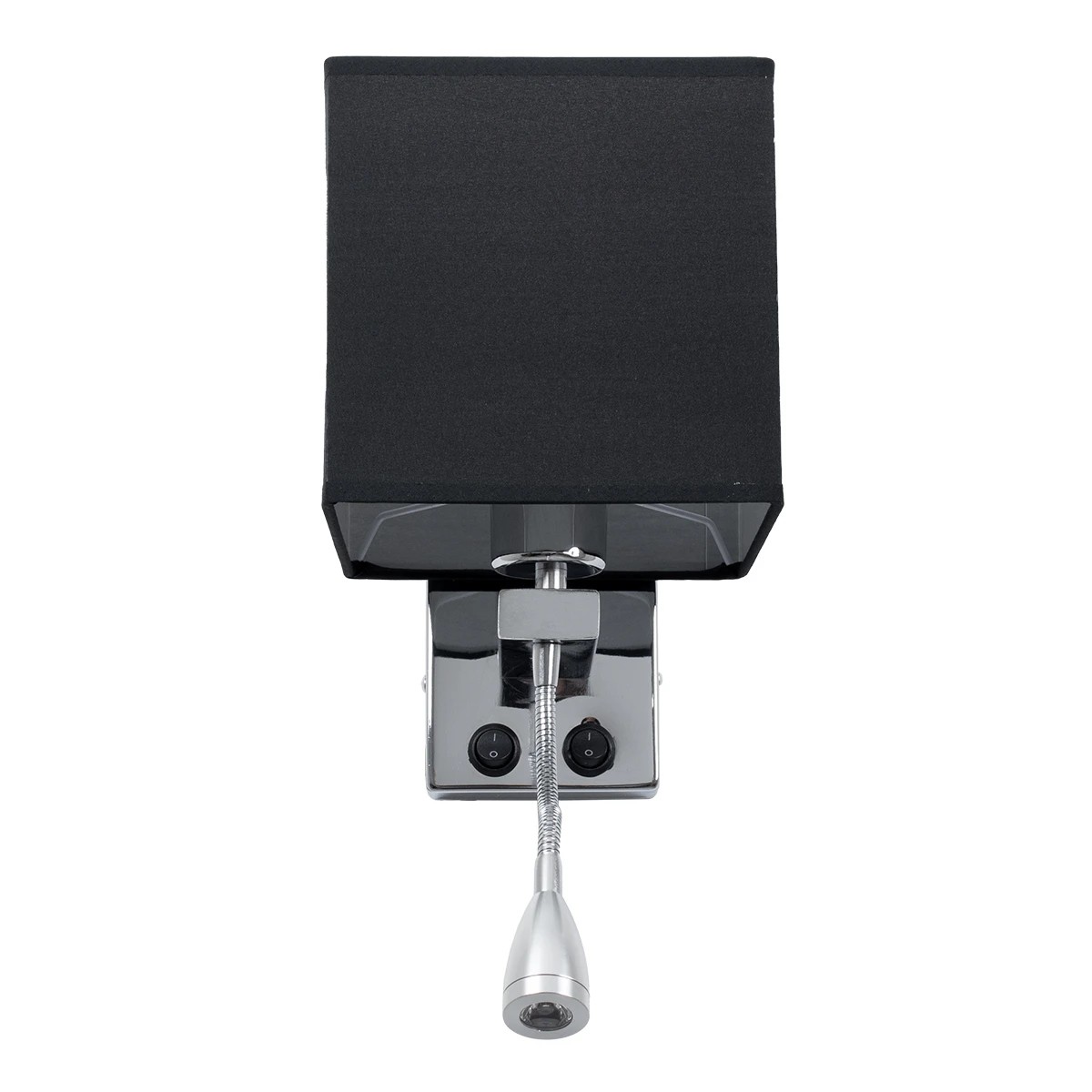 LEDTM® ELEGANT 01494 Μοντέρνο Φωτιστικό Τοίχου - Απλίκα Ξενοδοχείου Reading Light με Ντουί 1 x E27 LED 3W 270lm 36° AC 220-240V IP20 Θερμό Λευκό 2700K - CREE XPE Chip - Ασημί & Μαύρο - Μ17 x Π21 x Υ43cm - 2 Χρόνια Εγγύηση - Image 7