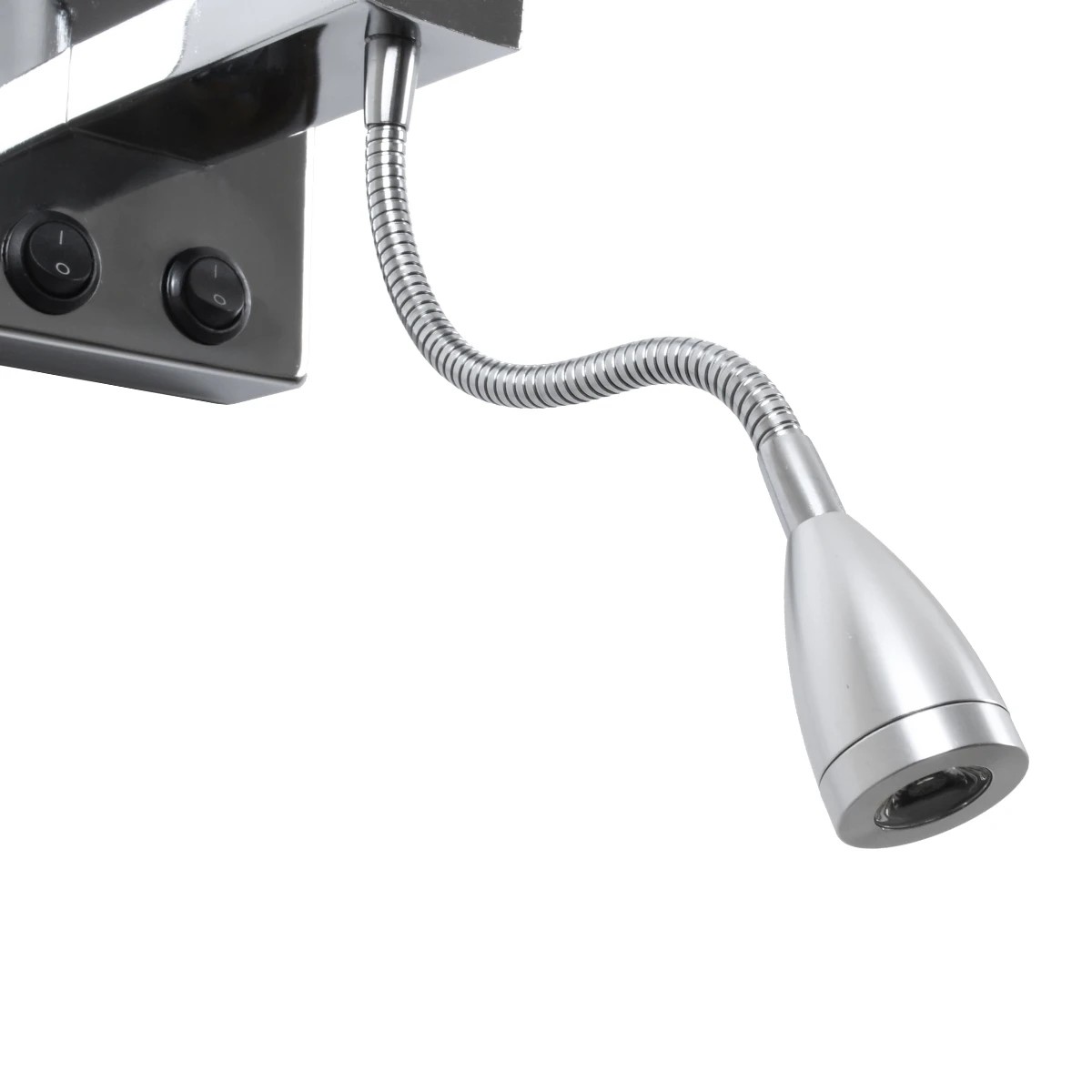 LEDTM® ELEGANT 01494 Μοντέρνο Φωτιστικό Τοίχου - Απλίκα Ξενοδοχείου Reading Light με Ντουί 1 x E27 LED 3W 270lm 36° AC 220-240V IP20 Θερμό Λευκό 2700K - CREE XPE Chip - Ασημί & Μαύρο - Μ17 x Π21 x Υ43cm - 2 Χρόνια Εγγύηση - Image 10