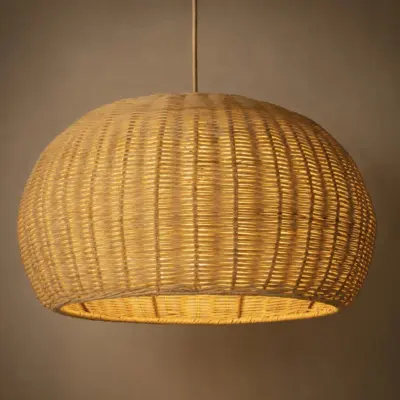 Alternative view of LEDTM® DE LA MER 01624 Boho Κρεμαστό Φωτιστικό Οροφής με Ντουί 3 x E27 AC 220-240V IP20 - Μπεζ - Μ45 x Π45 x Υ24cm