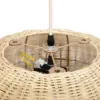 LEDTM® DE LA MER 01624 Boho Κρεμαστό Φωτιστικό Οροφής με Ντουί 3 x E27 AC 220-240V IP20 - Μπεζ - Μ45 x Π45 x Υ24cm - Image 11