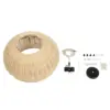 LEDTM® DE LA MER 01624 Boho Κρεμαστό Φωτιστικό Οροφής με Ντουί 3 x E27 AC 220-240V IP20 - Μπεζ - Μ45 x Π45 x Υ24cm - Image 12