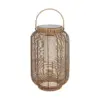 LEDTM® GRAMBIAN 02304 Boho Επιδαπέδιο Φωτιστικό με IR Ασύρματο Χειριστήριο LED 5W 200lm 180° με Ενσωματωμένο Φωτοβολταϊκό Panel 6V 1W & Επαναφορτιζόμενη Μπαταρία Li-ion 3.2V 1000mAh Αδιάβροχο IP65 Θερμό Λευκό 2700K - Sanan SMD Chip - Μπεζ - Μ30 x Π30 x Υ48cm - 2 Χρόνια Εγγύηση