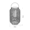 LEDTM® GRAMBIAN 02304 Boho Επιδαπέδιο Φωτιστικό με IR Ασύρματο Χειριστήριο LED 5W 200lm 180° με Ενσωματωμένο Φωτοβολταϊκό Panel 6V 1W & Επαναφορτιζόμενη Μπαταρία Li-ion 3.2V 1000mAh Αδιάβροχο IP65 Θερμό Λευκό 2700K - Sanan SMD Chip - Μπεζ - Μ30 x Π30 x Υ48cm - 2 Χρόνια Εγγύηση - Image 5